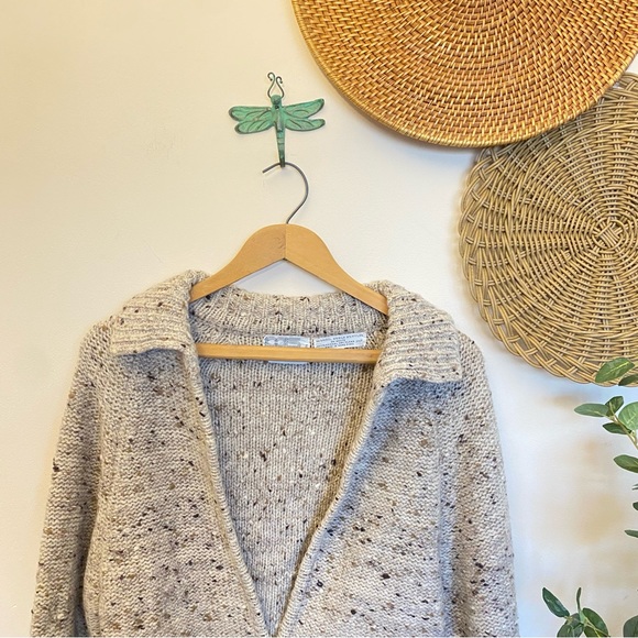 Vintage PQs Peter G’s General Store Chunky Knit Oatmeal Sweater / Cardigan - Picture 6 of 9